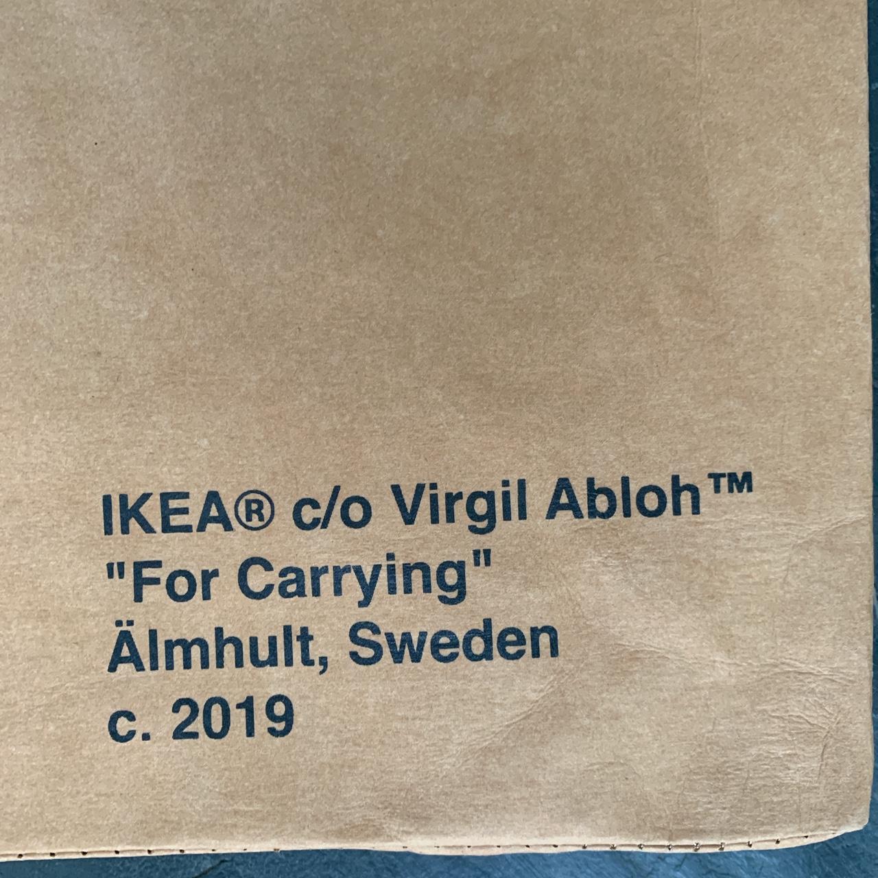 IKEA X VIRGIL ABLOH OFF WHITE “SCULPTURE” LARGE BAG LIMITED EDITION ART 