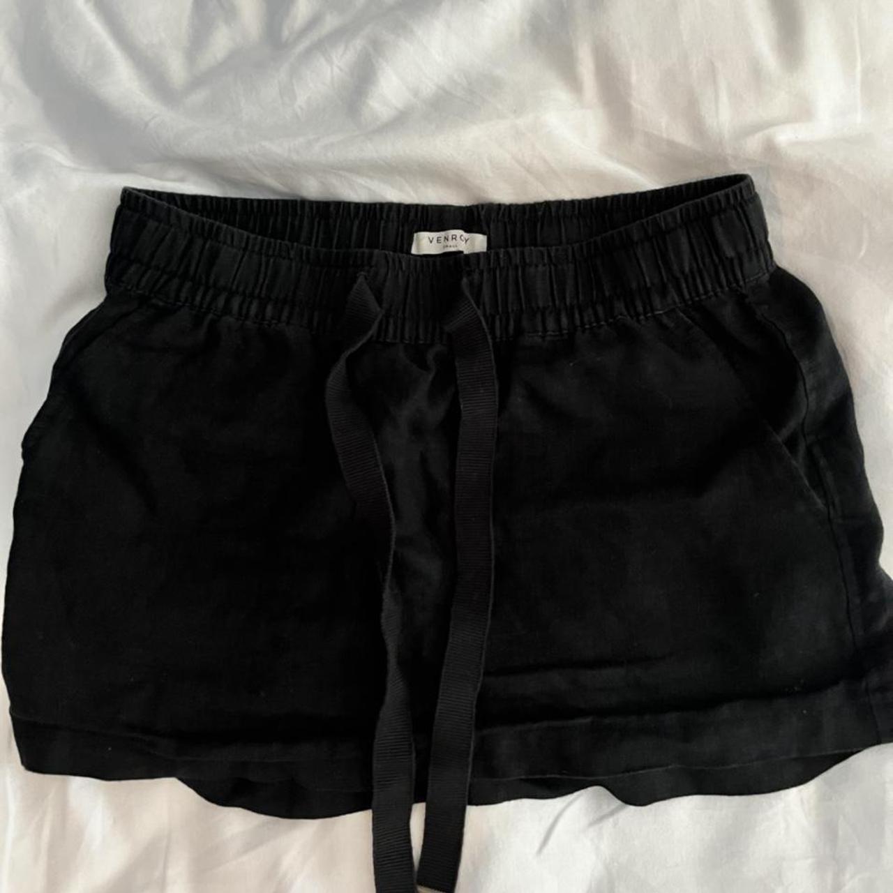 Venroy black linen skirt Size S Selling as don’t... - Depop
