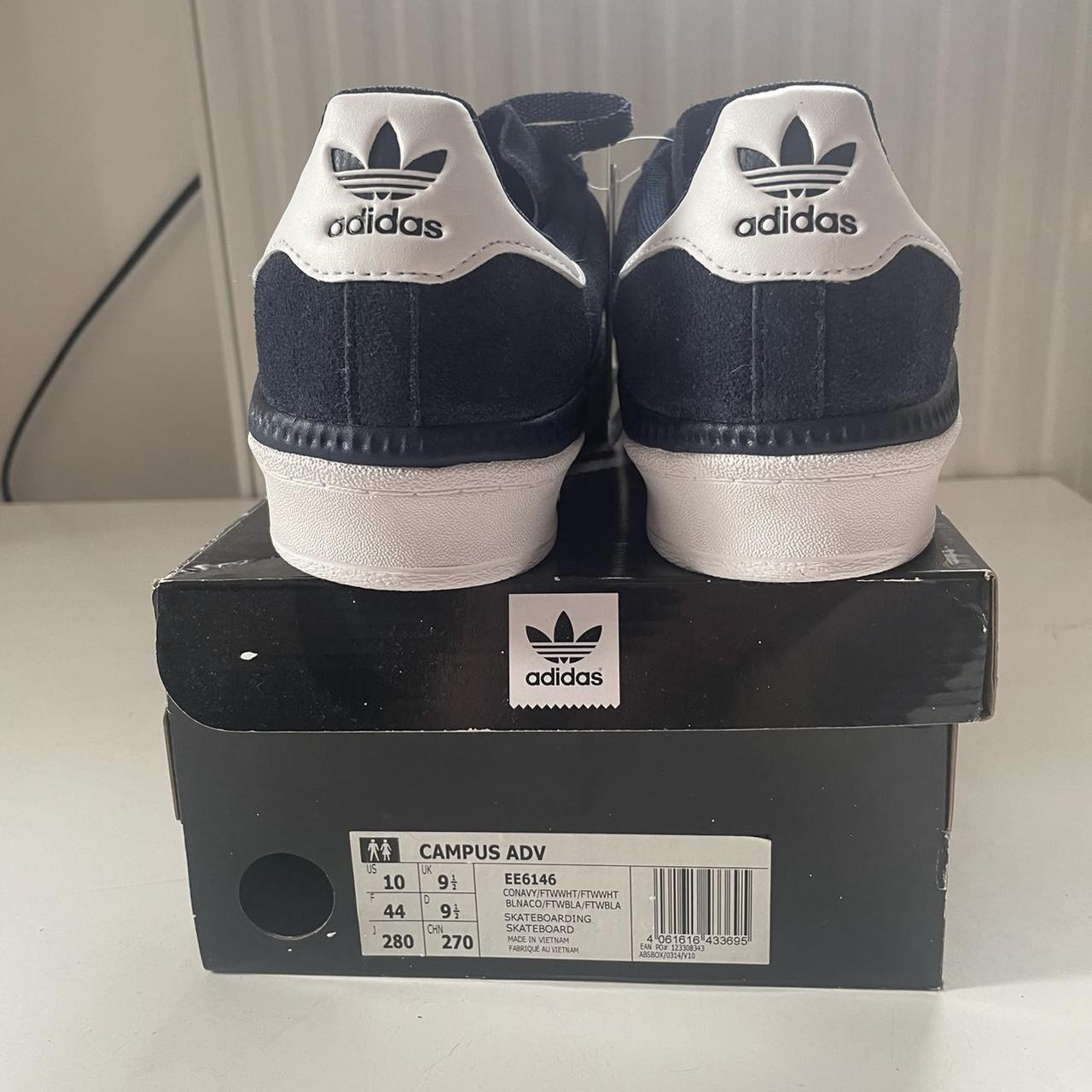 Adidas Campus ADV, navy blue, size UK 9.5 trainers.... - Depop