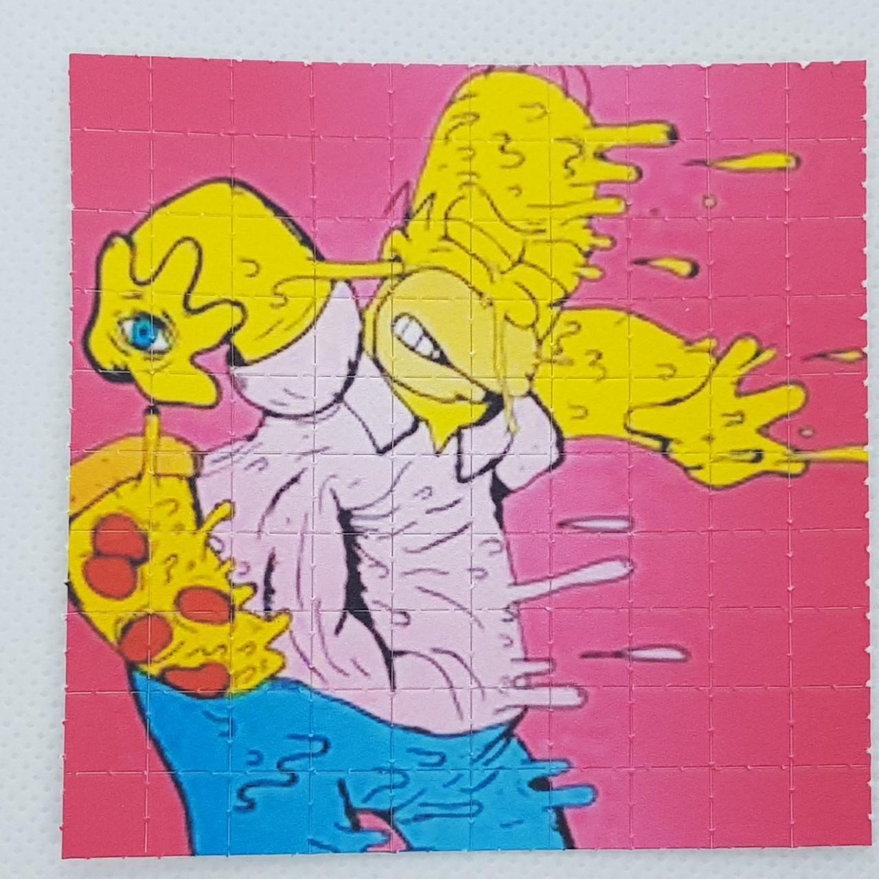 Homer Simpson Lsd Blotter Art 100 Tab Sheet I Depop 2307