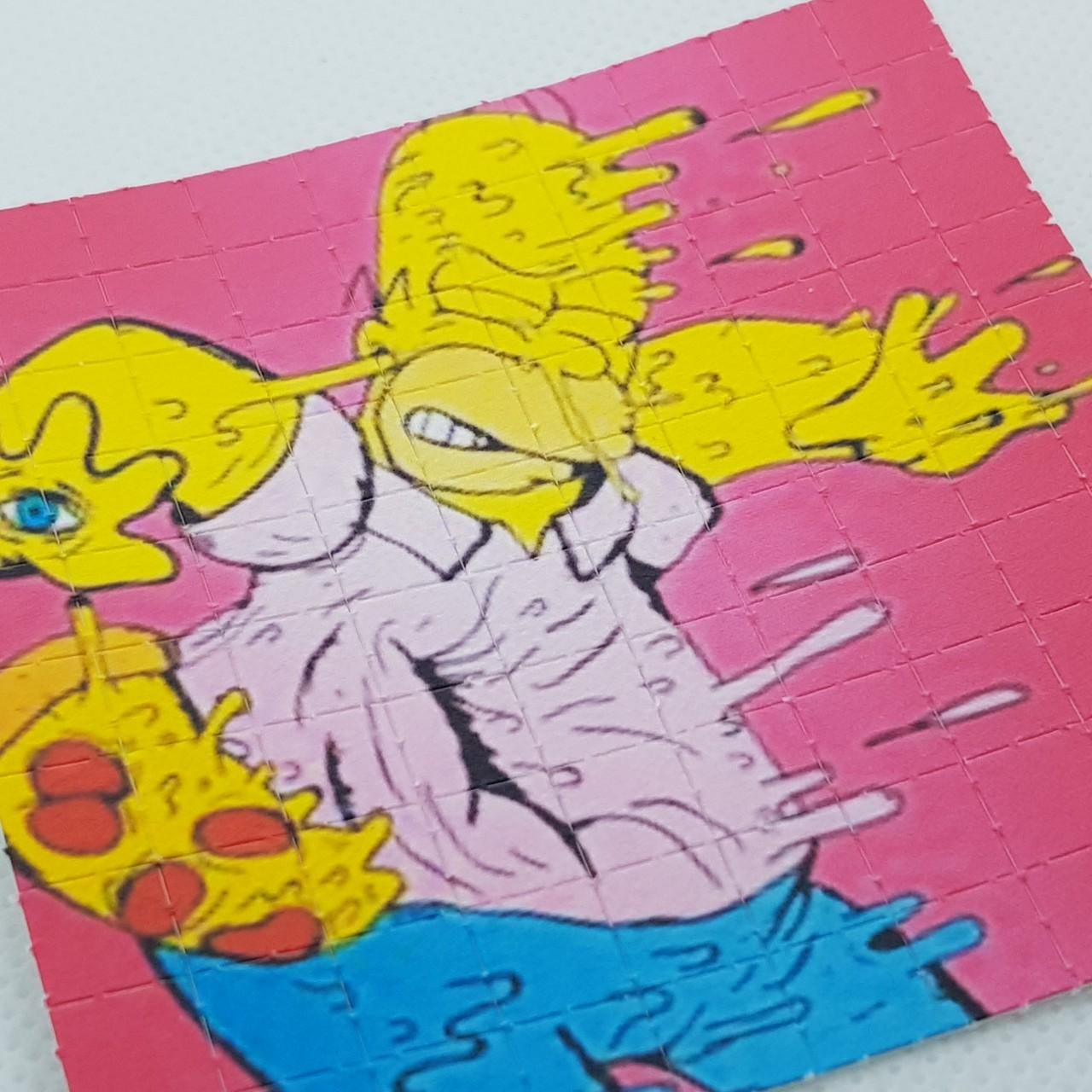 Homer Simpson Lsd Blotter Art 100 Tab Sheet I Depop 5791