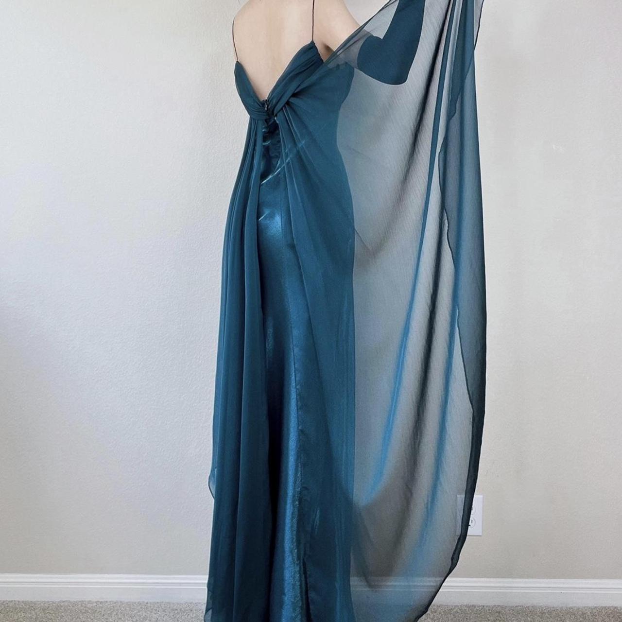 90s vintage vampy shimmer gown goth prom dress #N##N#🕊... - Depop