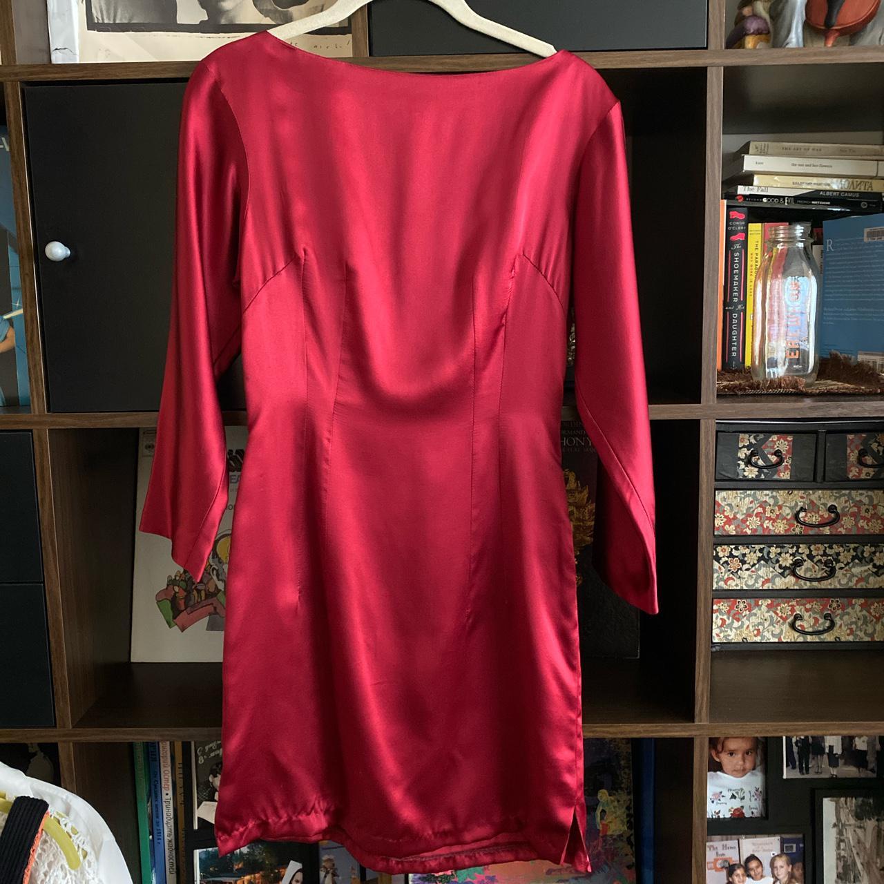 Product Image 1 - Vintage Silk Red Dress. Bought