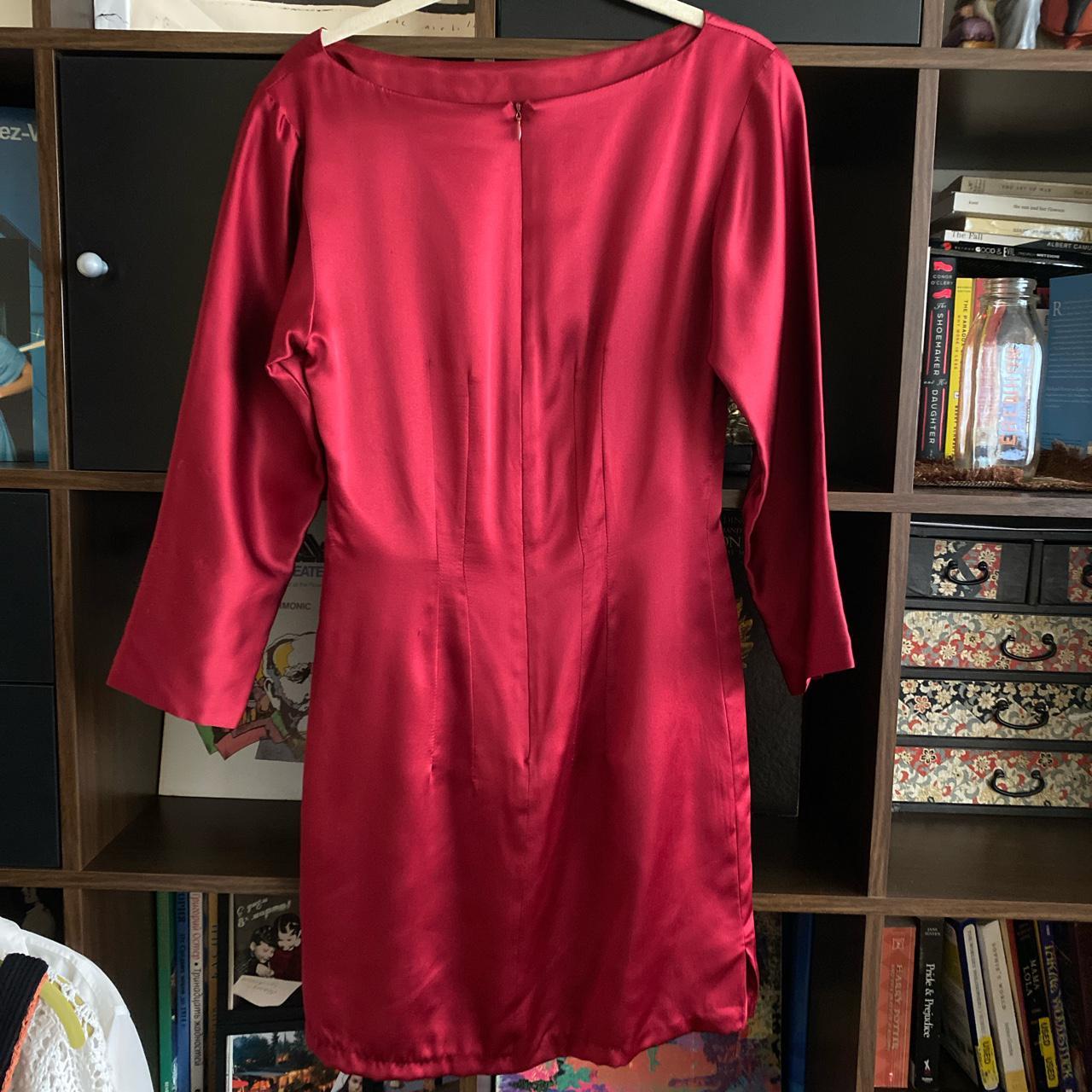 Product Image 2 - Vintage Silk Red Dress. Bought