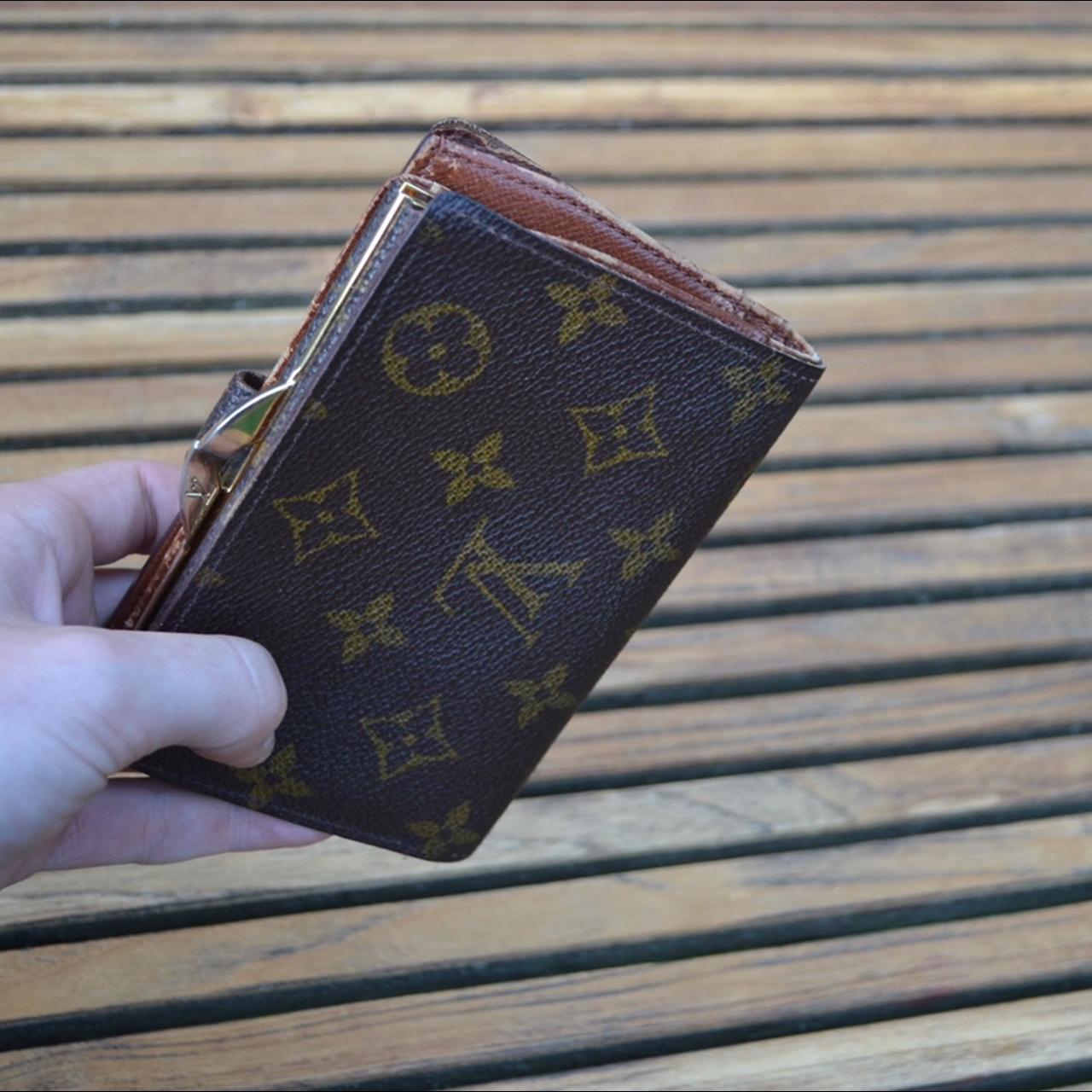Louis Vuitton Card Holder Wallet Monogram in Fuchsia - Depop