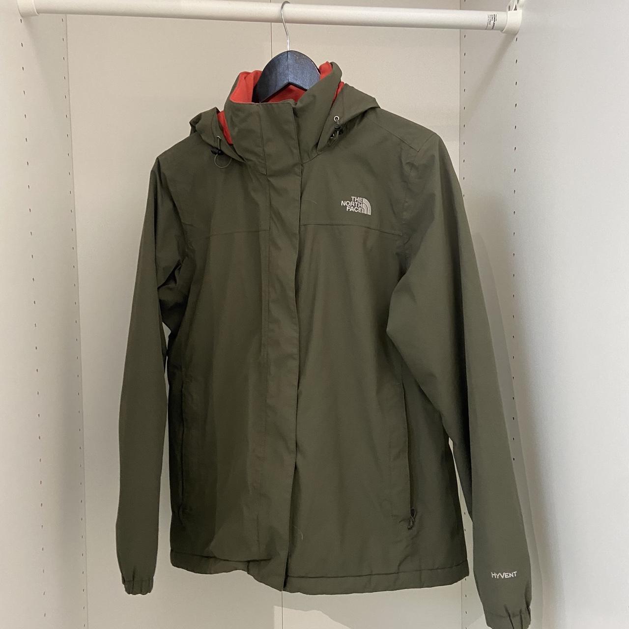 The North Face Hyvent Jacket Khaki 👕 Measured size:... - Depop