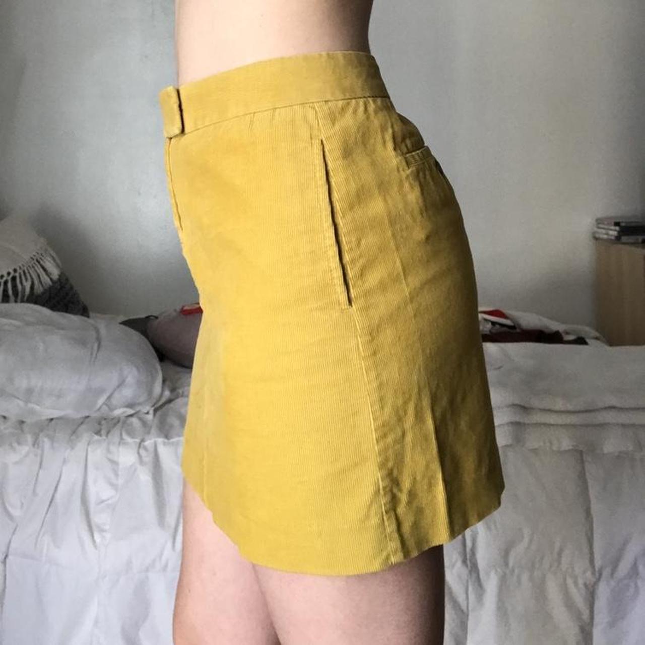 J crew yellow outlet skirt