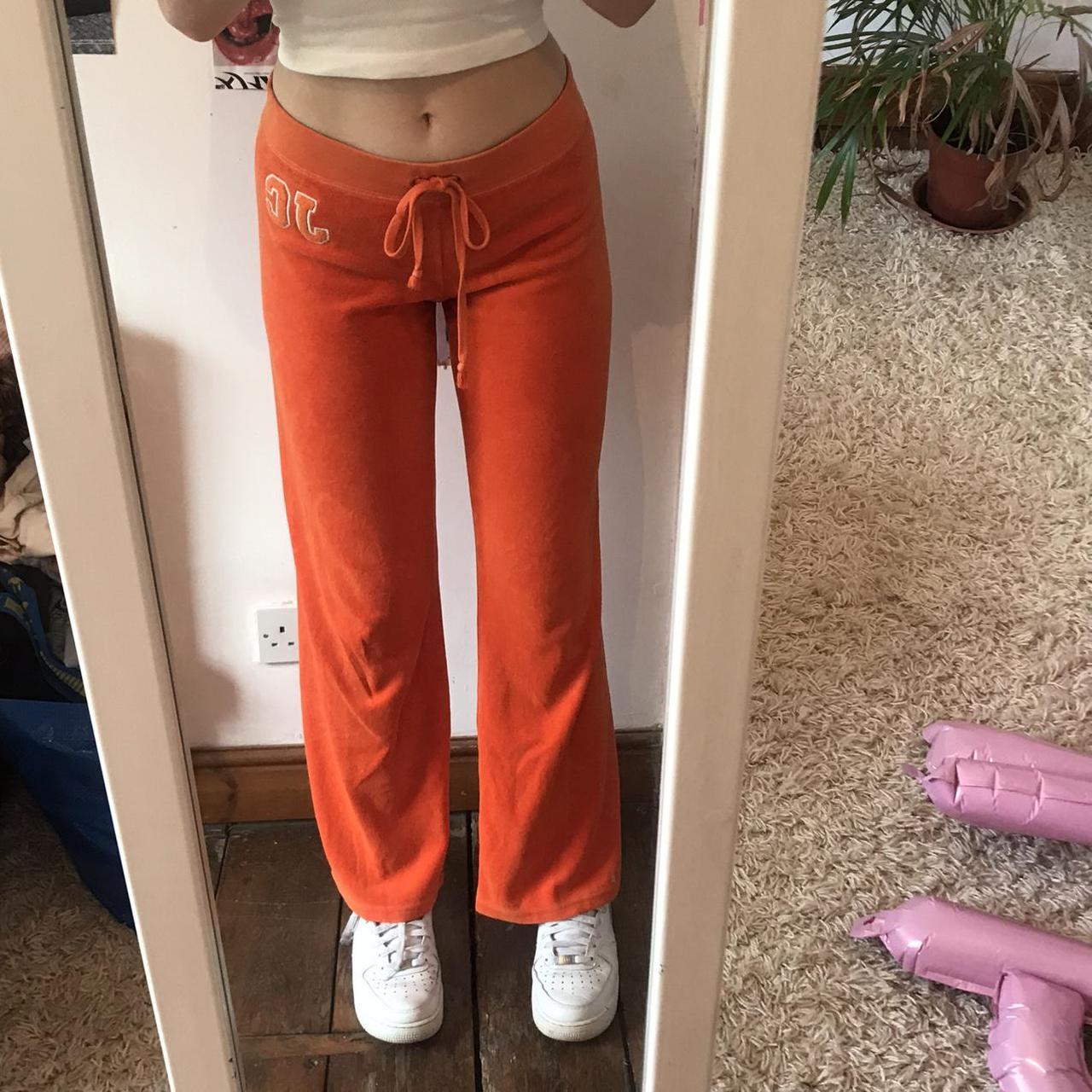 Loveliest orange juicy couture tracksuit bottoms,... Depop