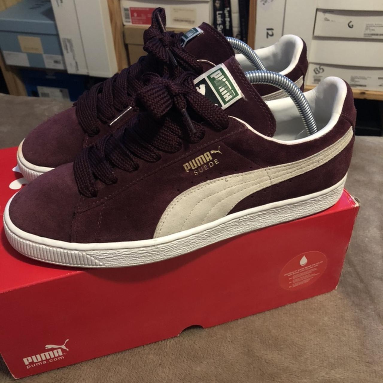 puma suede classic burgundy mens