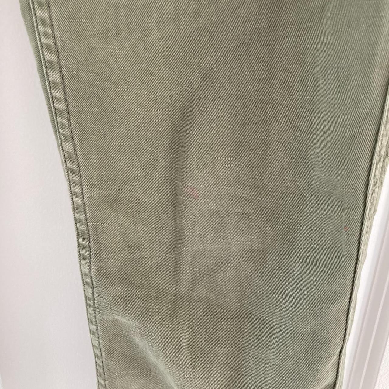 Cropped light green topshop cargo trousers x Size 10... - Depop