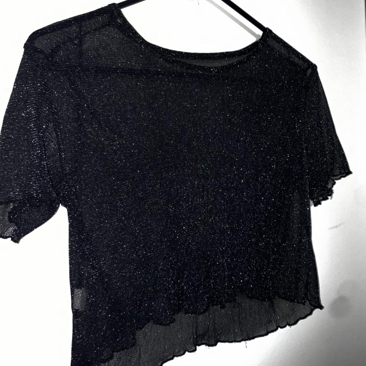 Super cropped shimmer crop top perfect for any rave... Depop