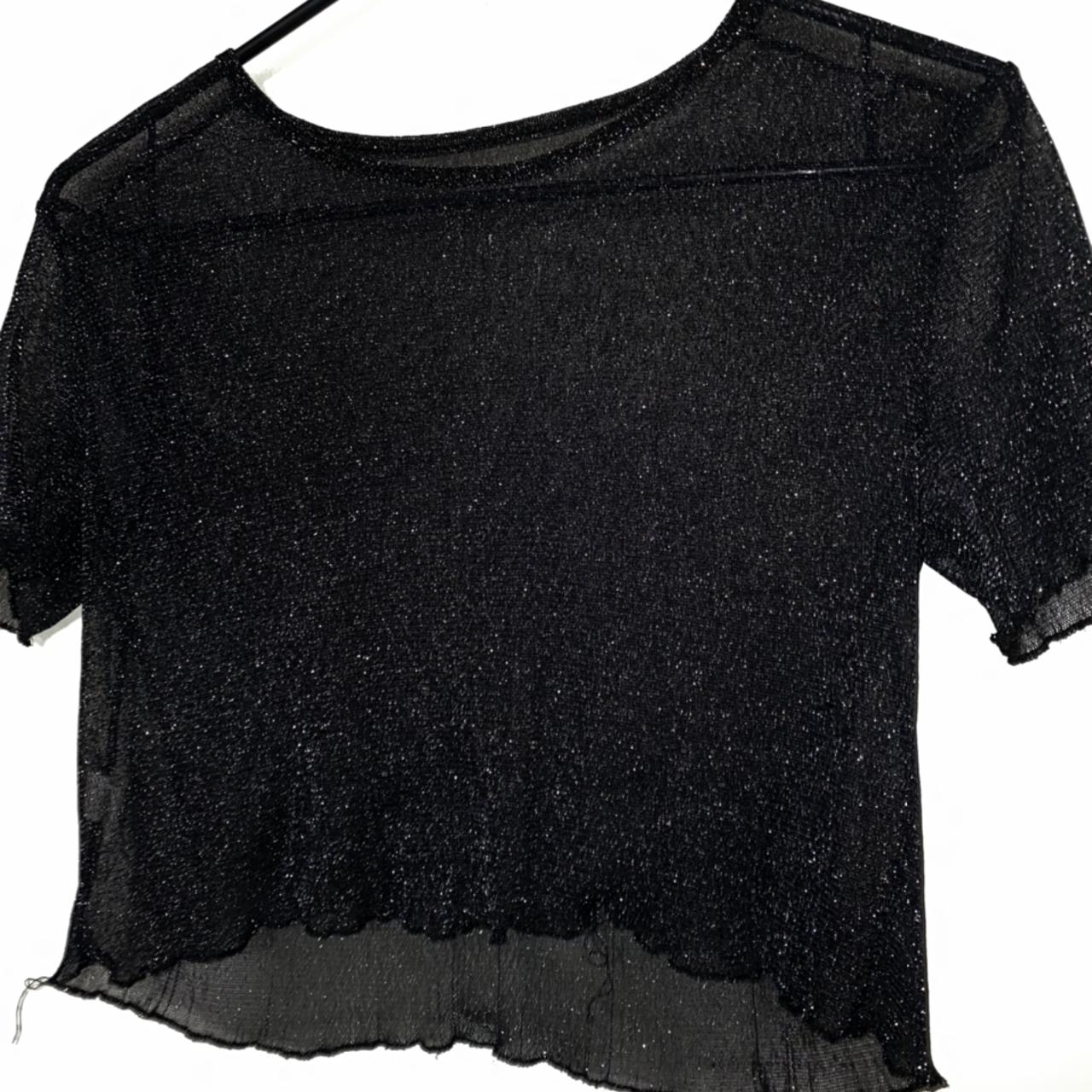 Super cropped shimmer crop top perfect for any rave... Depop