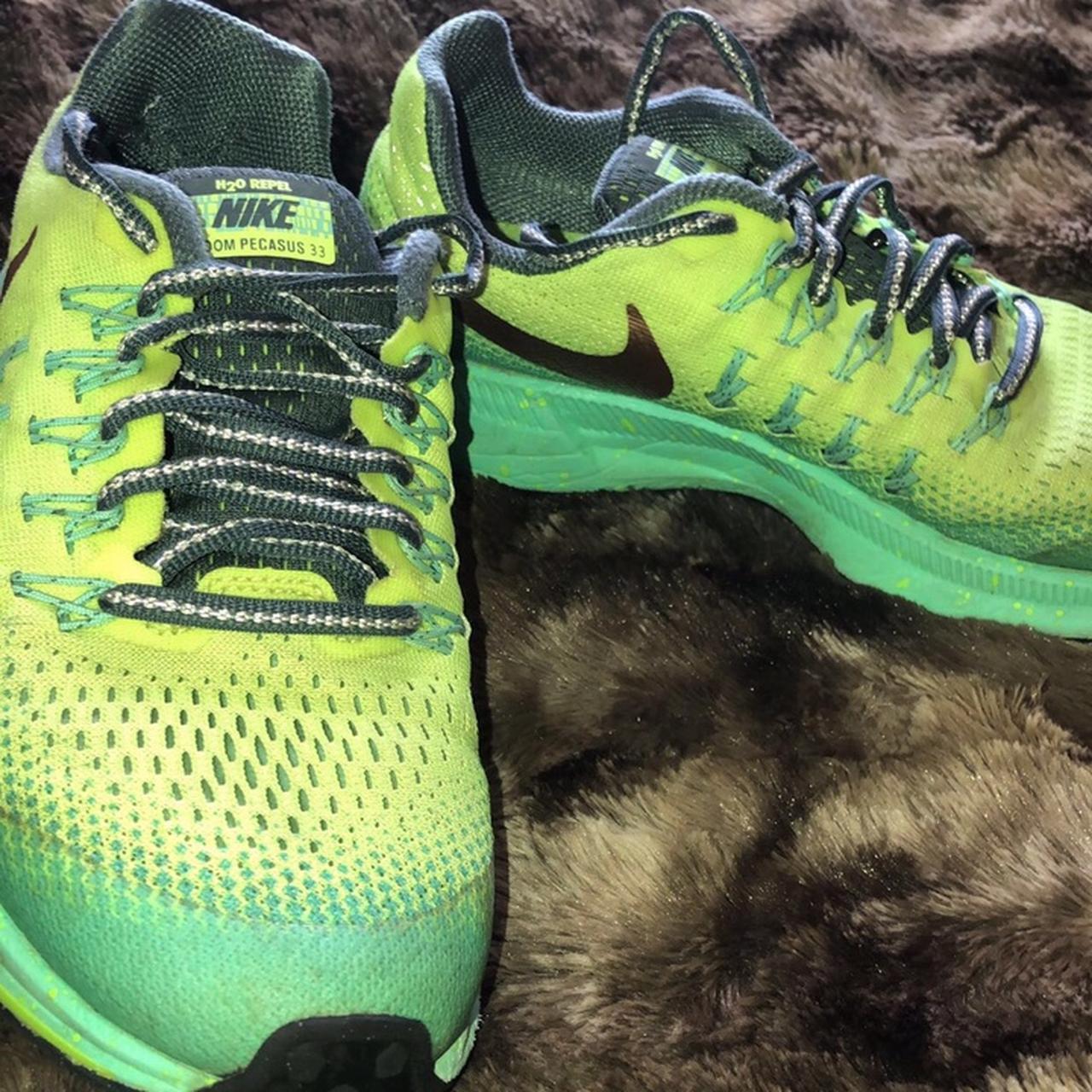 Nike air zoom pegasus 33 green clearance running shoes