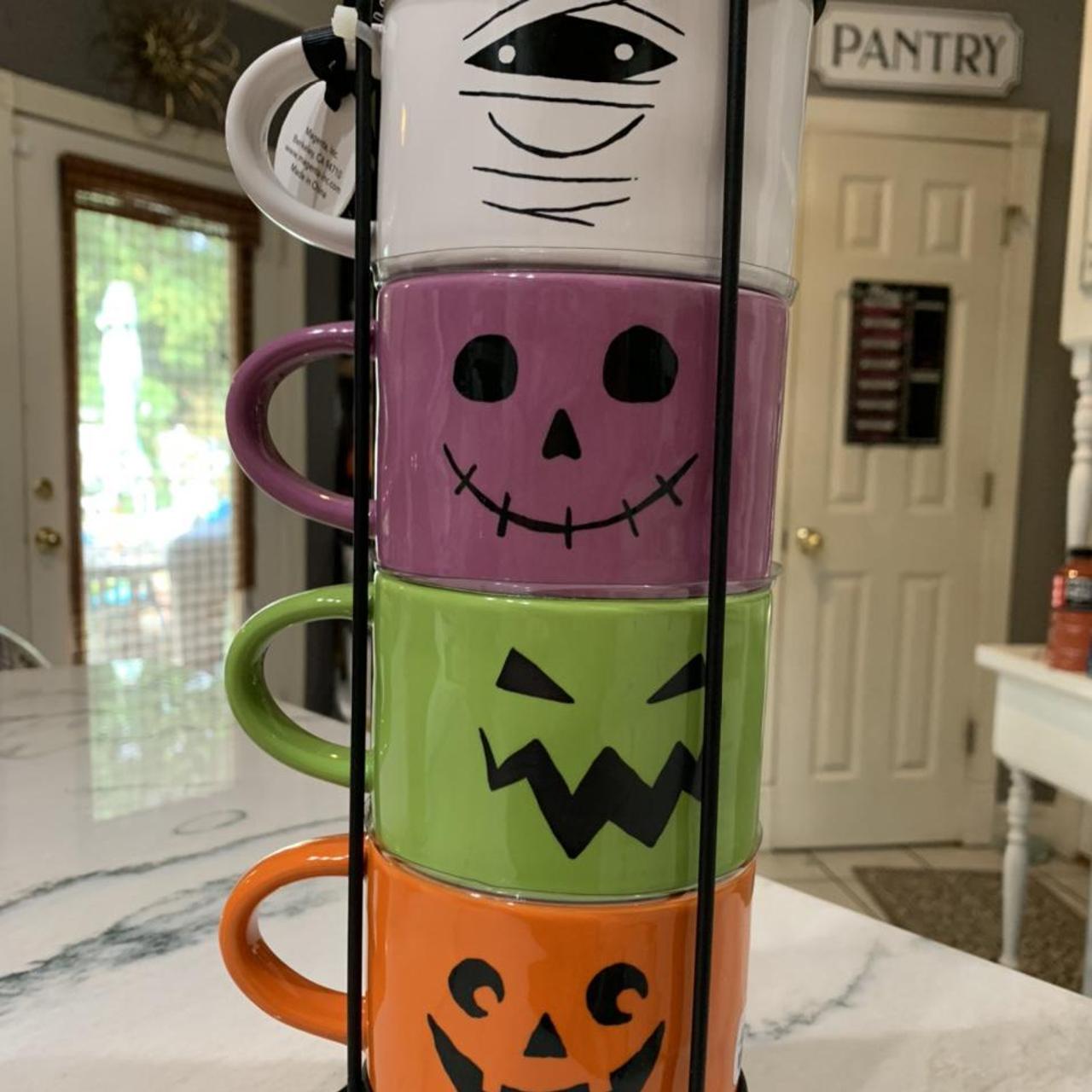 Rae Dunn Halloween mug set of 2 beware and - Depop