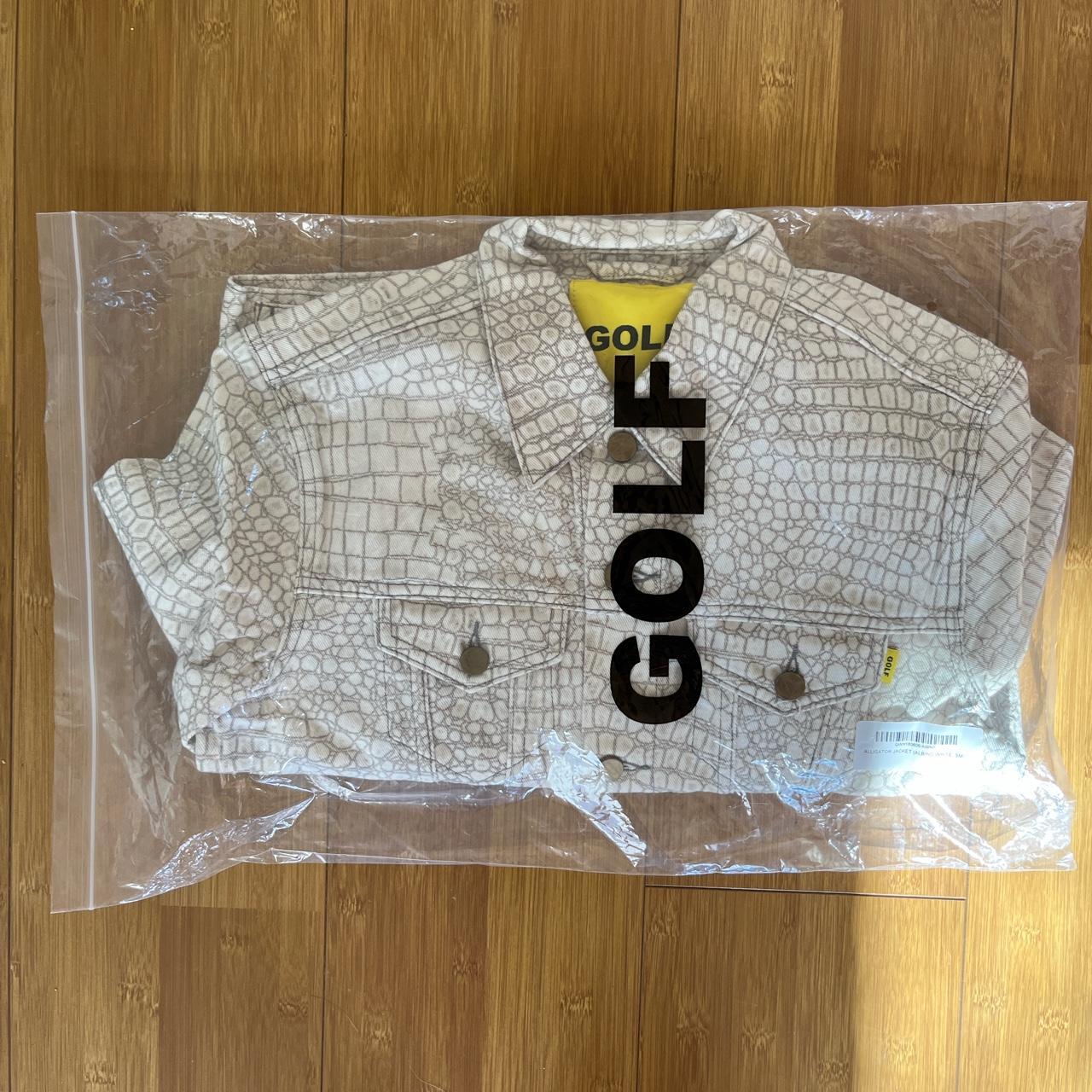 golf alligator jacket ivory. brand new