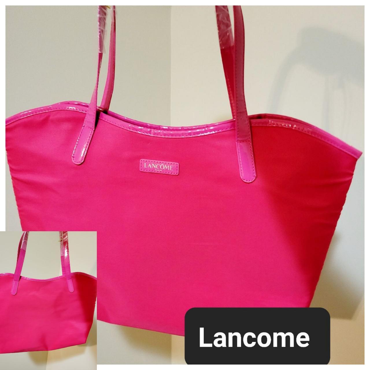 NEW Georgous tote bag by Lancome in pink nylon. Depop