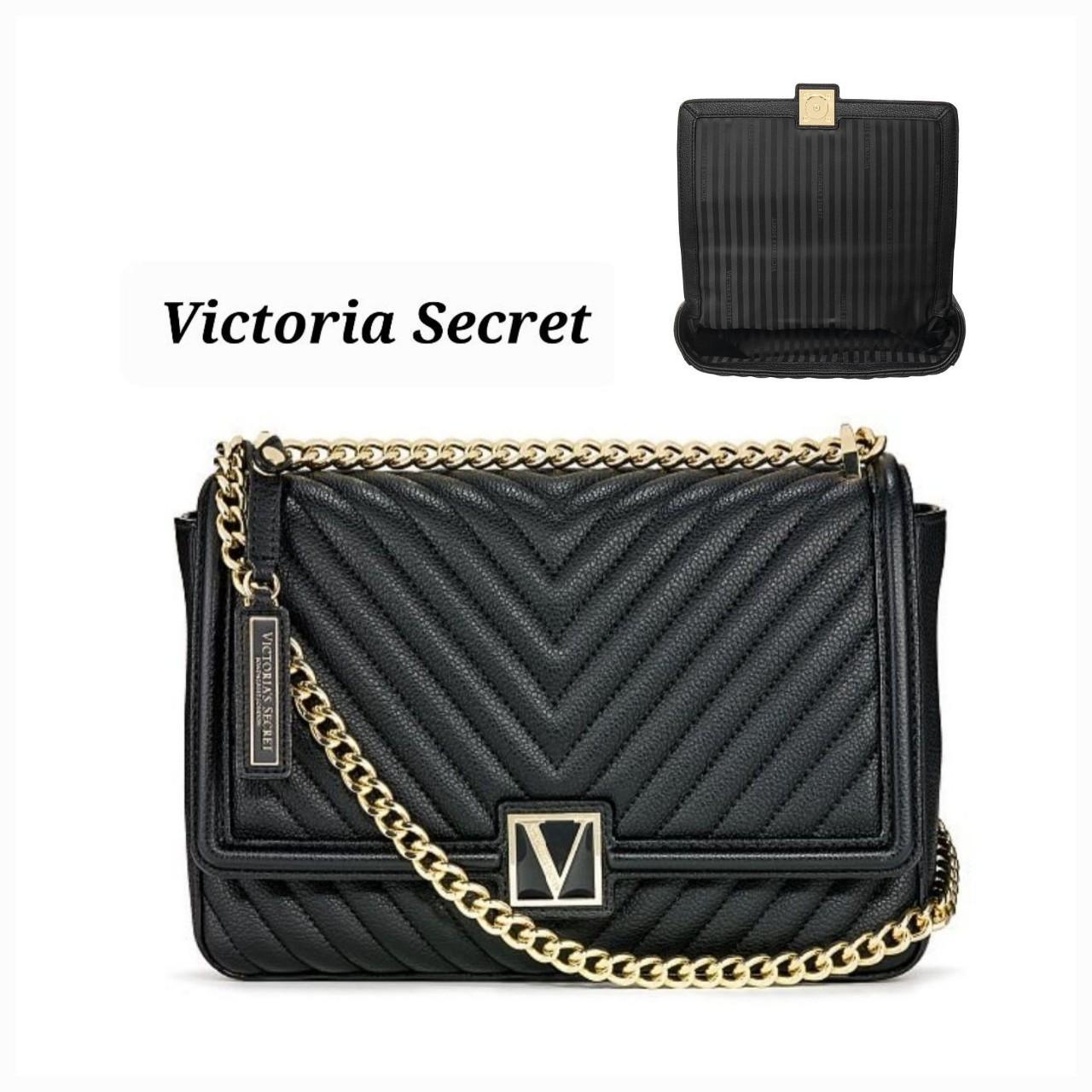 victoria secret shoulder bag black
