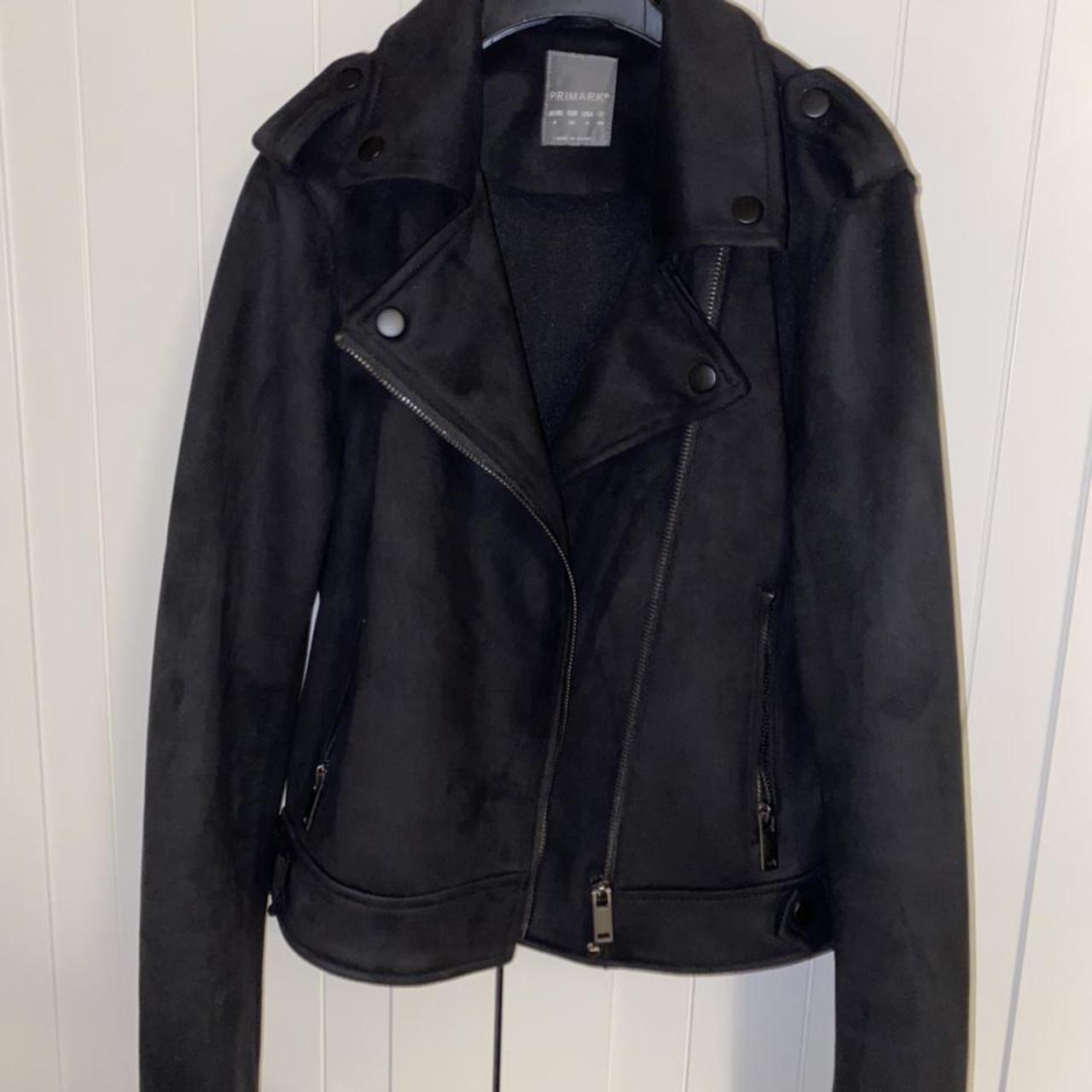 Primark black suede clearance jacket