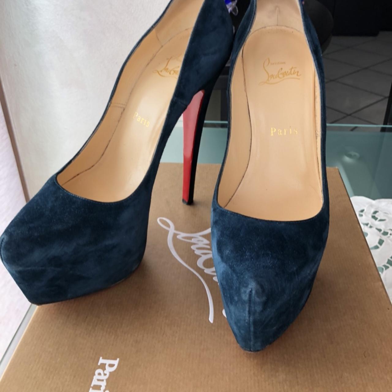 Louboutin scarpe blu hotsell