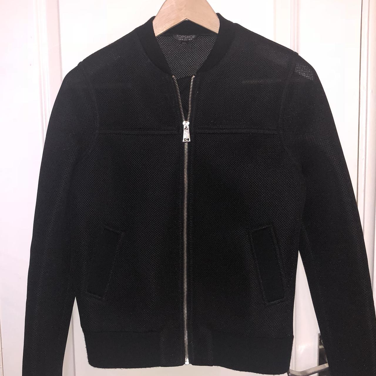 🌟 FREE SHIPPING 🌟 Mesh bomber jacket in size 10 UK... - Depop