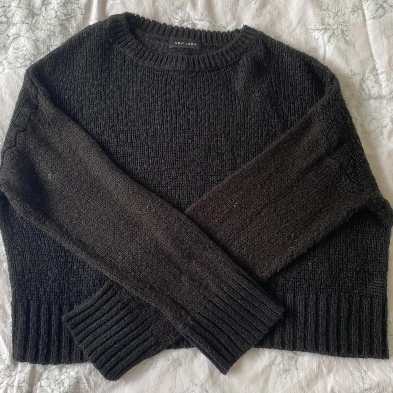 Black jumper Newlook Size 6/8 - Depop