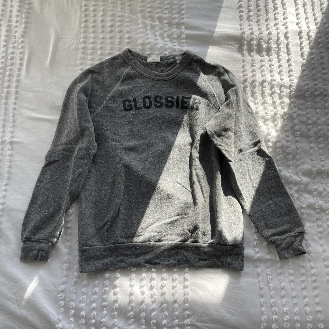 Glossier Women's Grey Sweatshirt | Depop