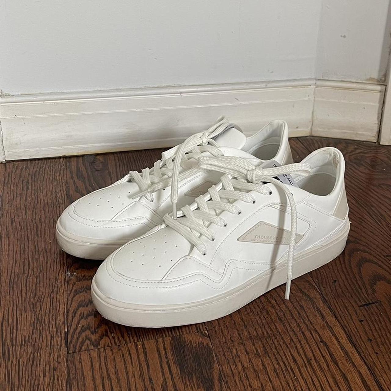 Women's White and Cream Trainers Depop