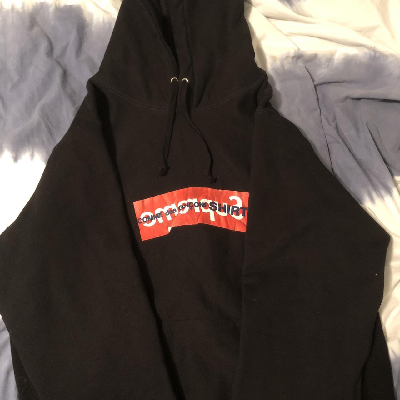 Supreme cdg box online logo hoodie