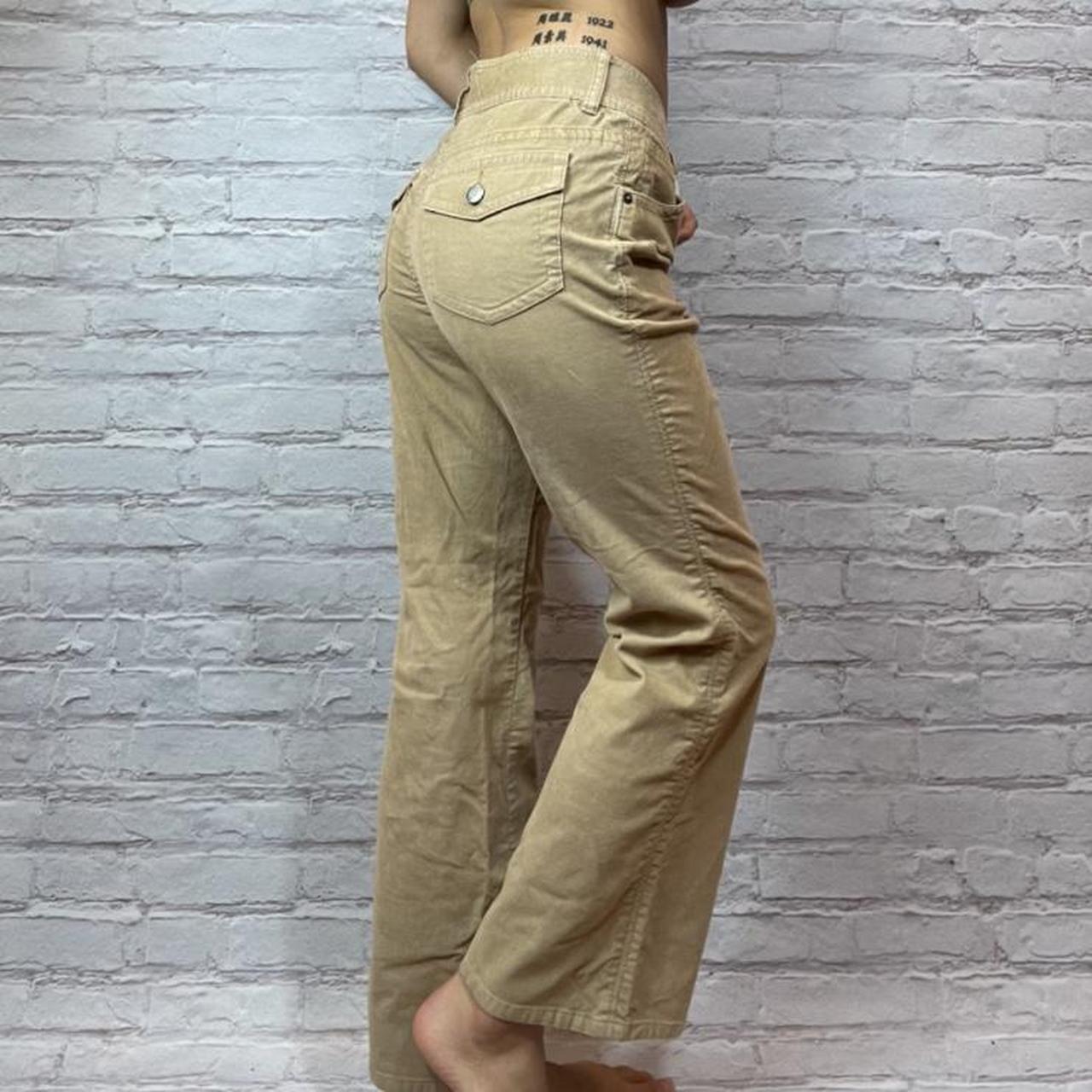 Tan Corduroy Flare Pants In Good Condition Mid Depop 7526