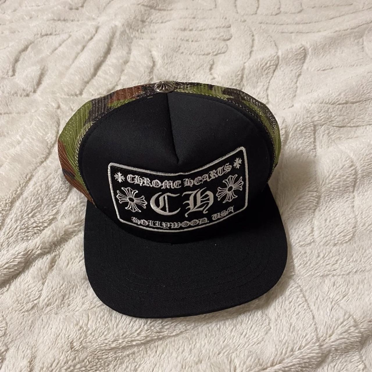 Chrome Hearts Rare Camo n Black Trucker Hat, Used...