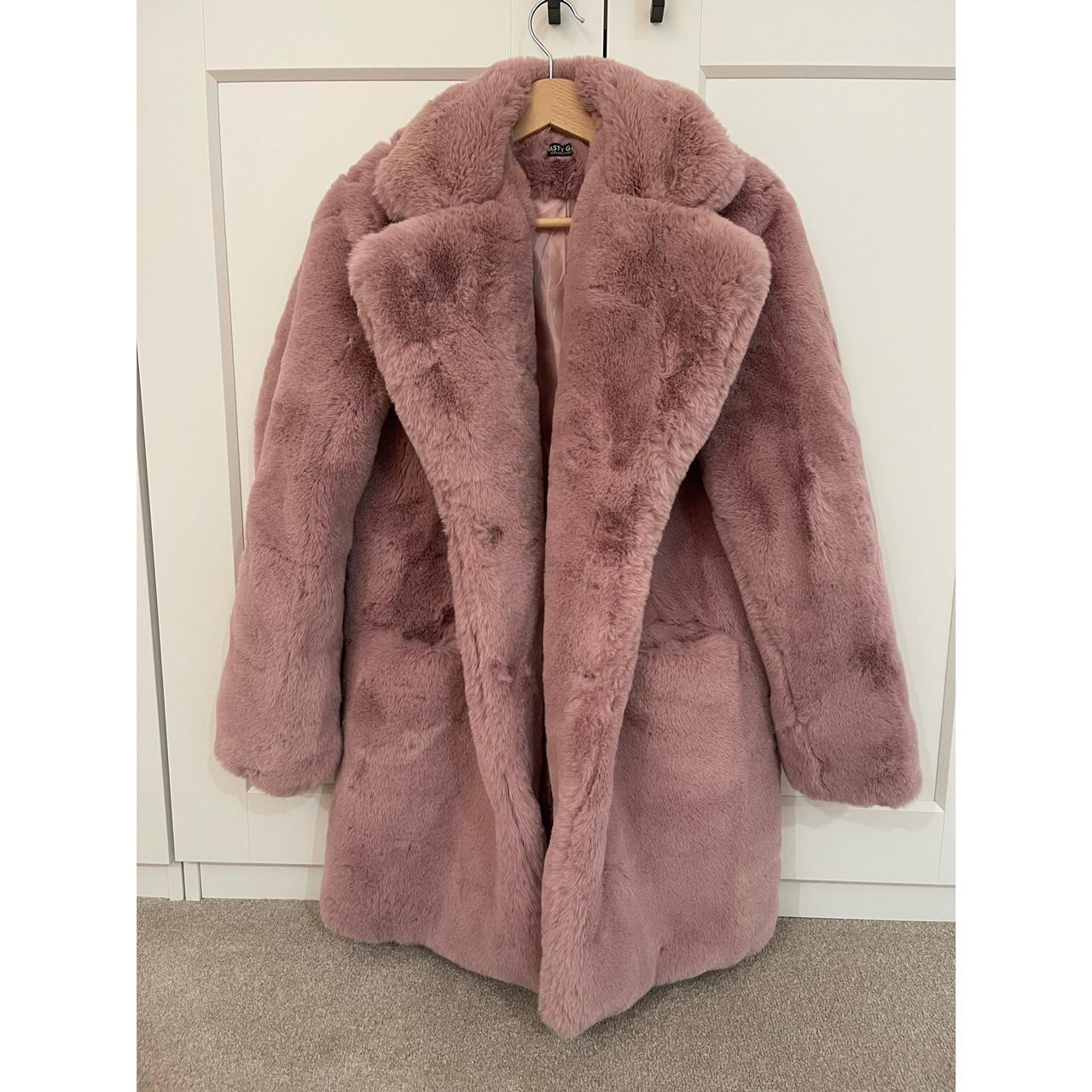 Nasty Gal Women's Pink Coat Depop