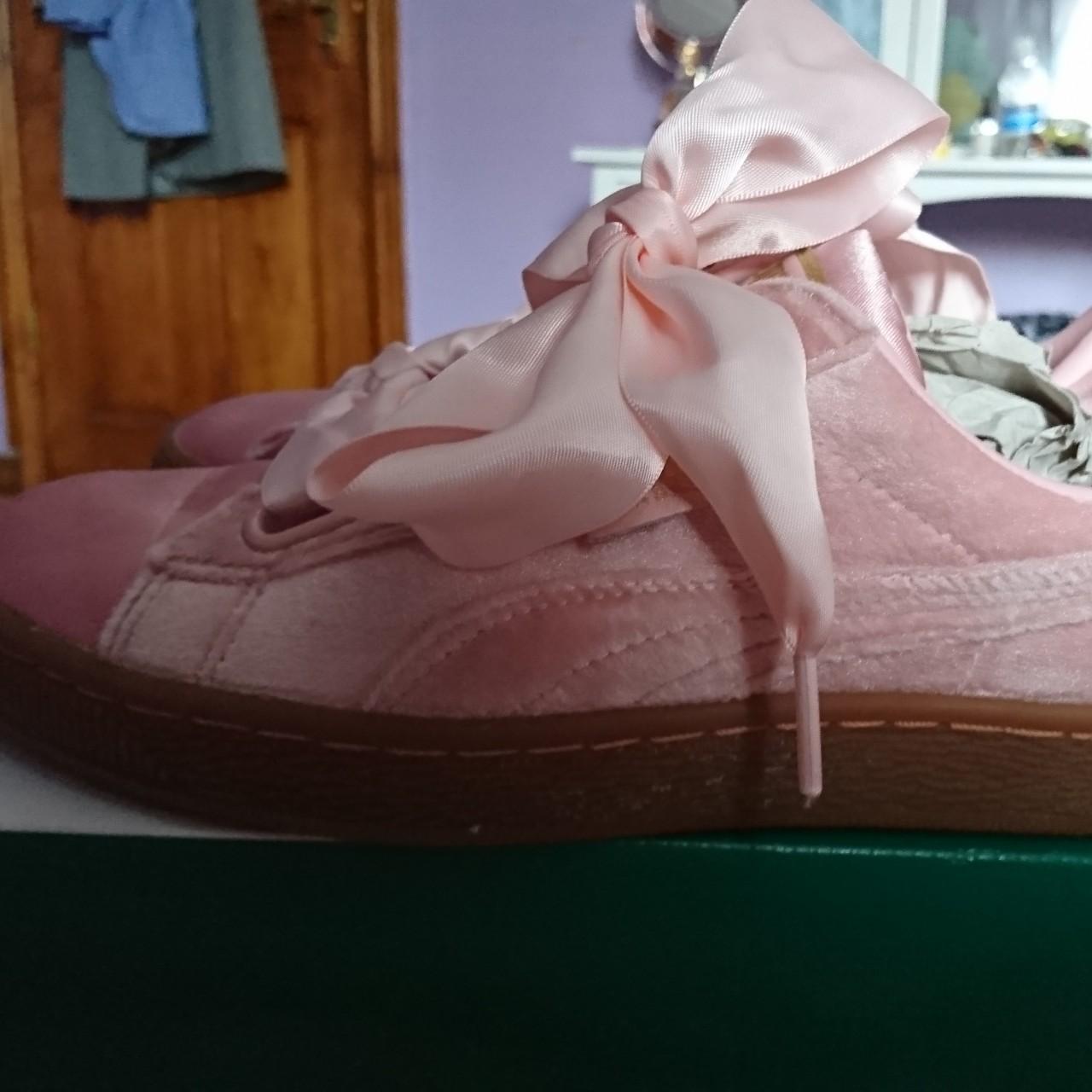 Puma Heart Basket Trainers in Slightly Depop - Main Image