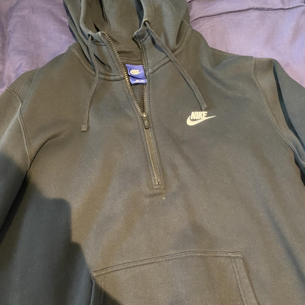mens nike fleece hoodie black