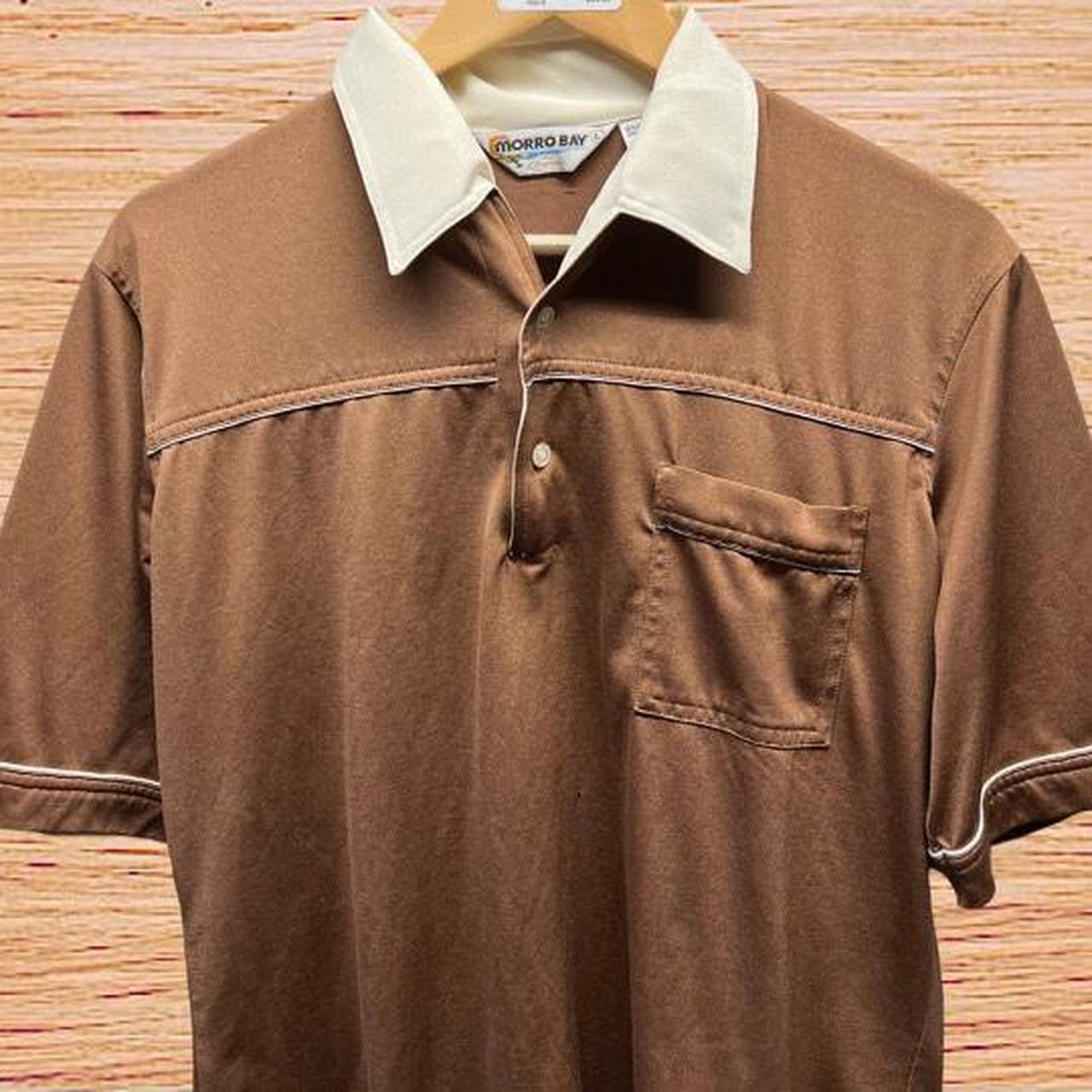 80s Jc Penney Silky Polo Shirt Small Pinhole Depop 3551