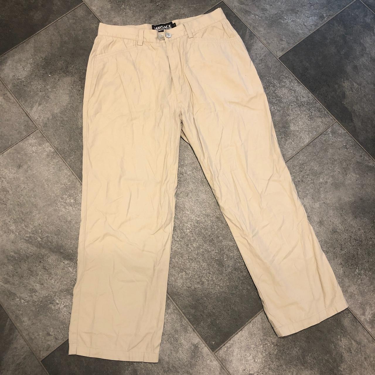 Versace Trousers In Beige