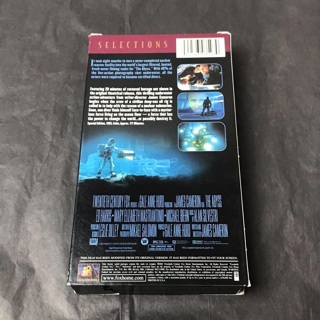 The Abyss VHS. 20th Century Fox special edition.... - Depop