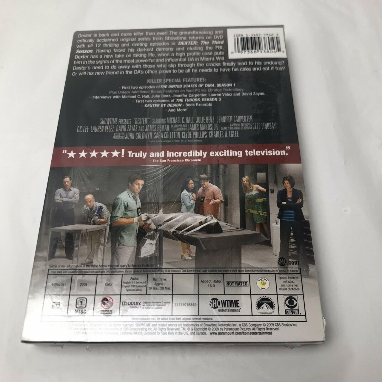 Dexter The Third Season 2-Disc DVD Set. Brand new...