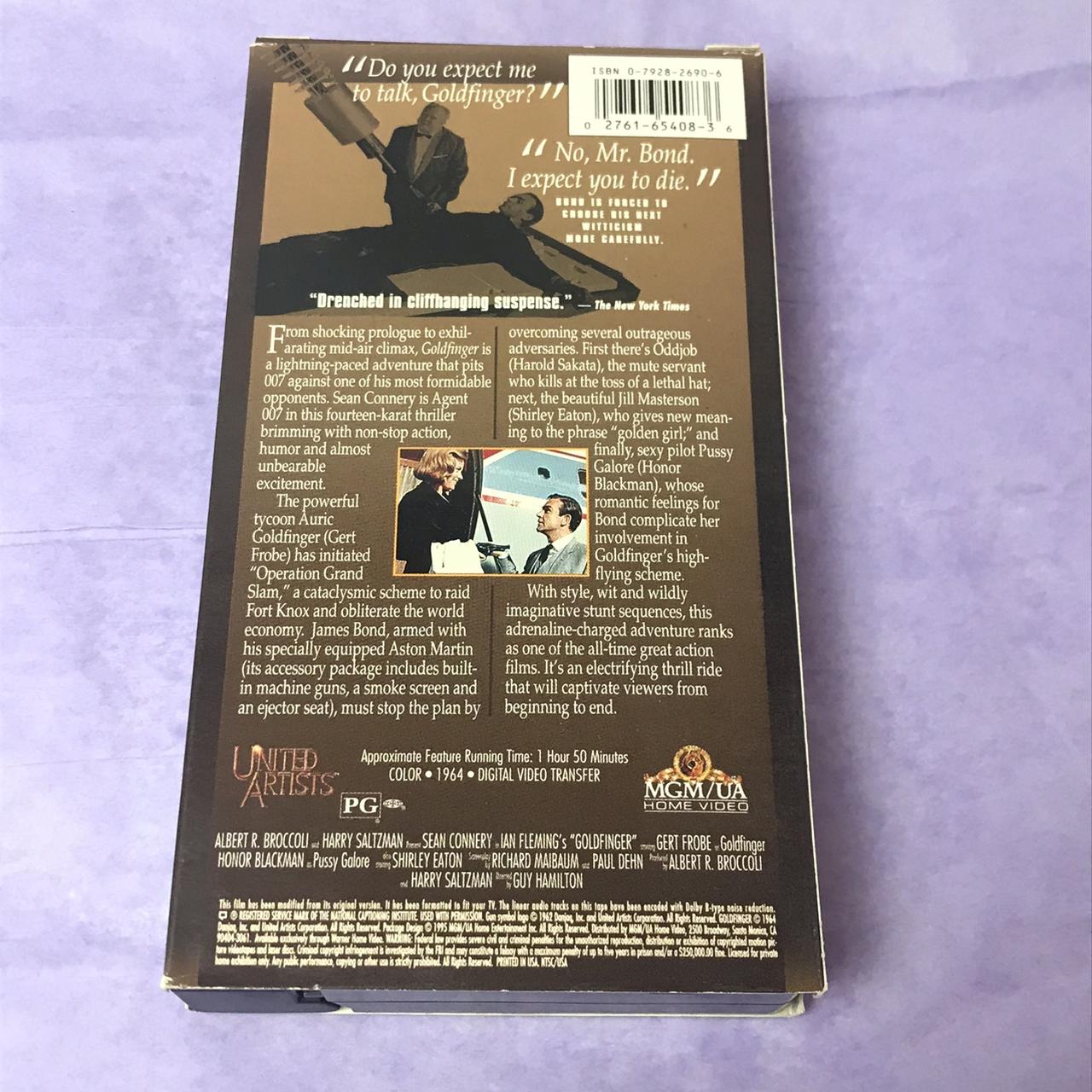 Goldfinger VHS. James Bond 007 Collection. Tape... - Depop