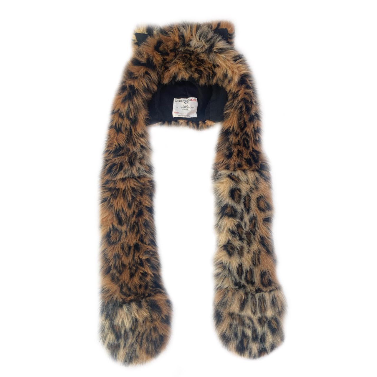 amazing RARE vintage leopard Spirithood faux fur - Depop