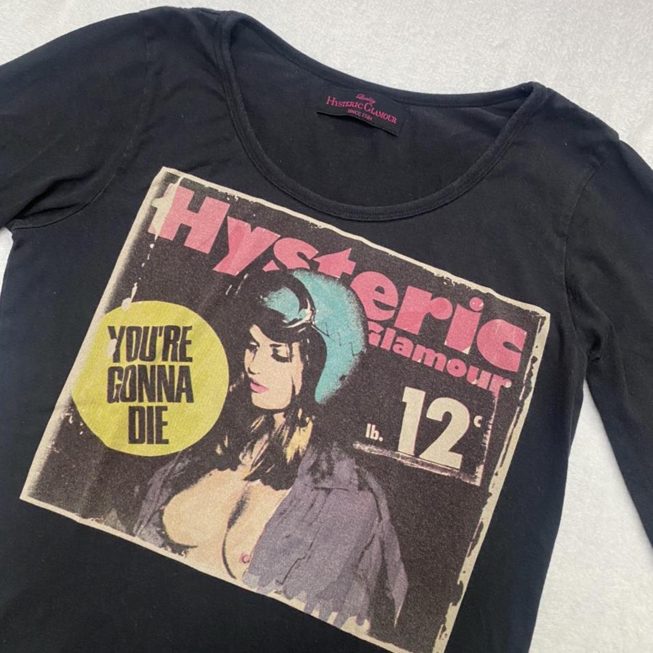 unreal Hysteric Glamour top long sleeve S ☆⋅⋆ 90s... - Depop