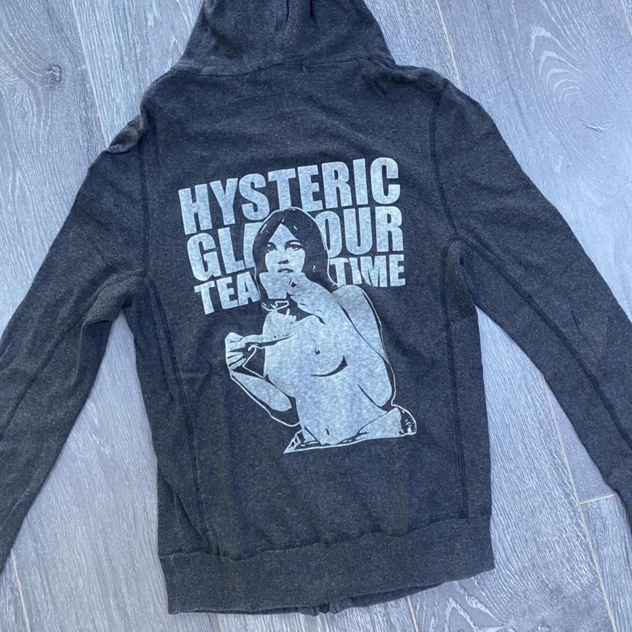 unreal 90s Hysteric Glamour hoodie zip up knit - Depop
