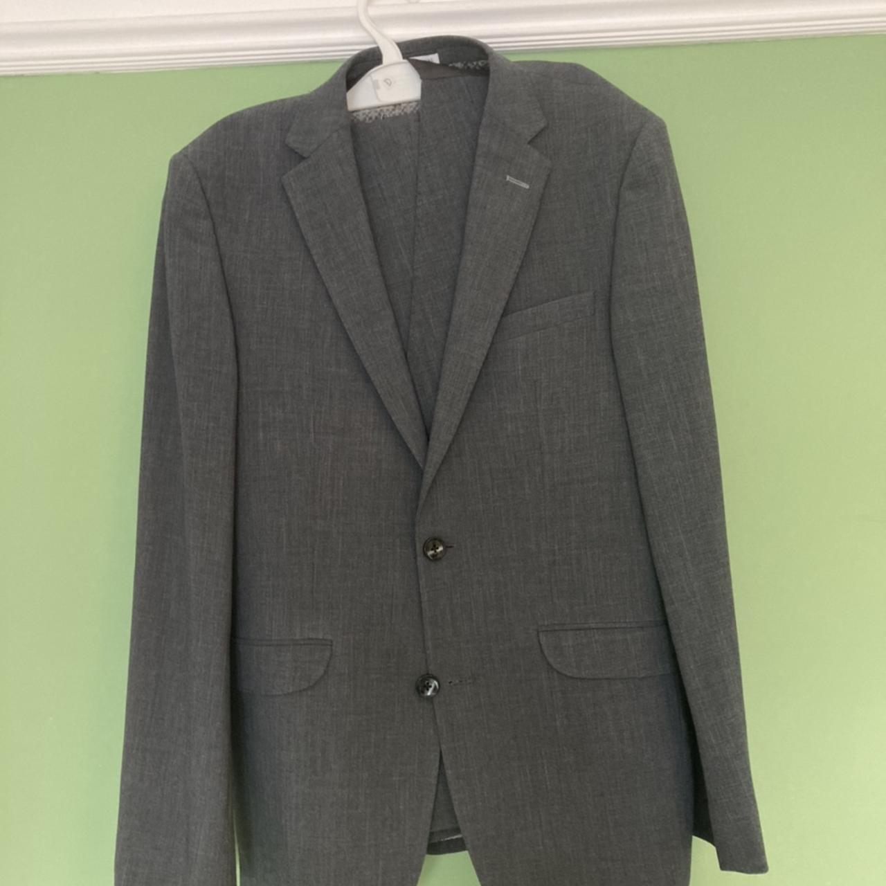 3 piece suit White label Worn once 38R chest 32S... - Depop