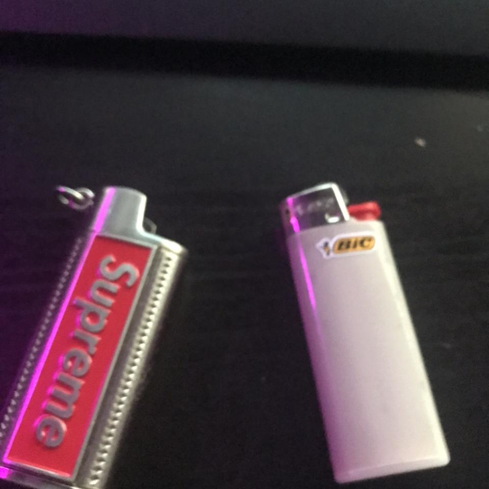 Supreme Metal Lighter Holster Holder Silver Box Logo... - Depop