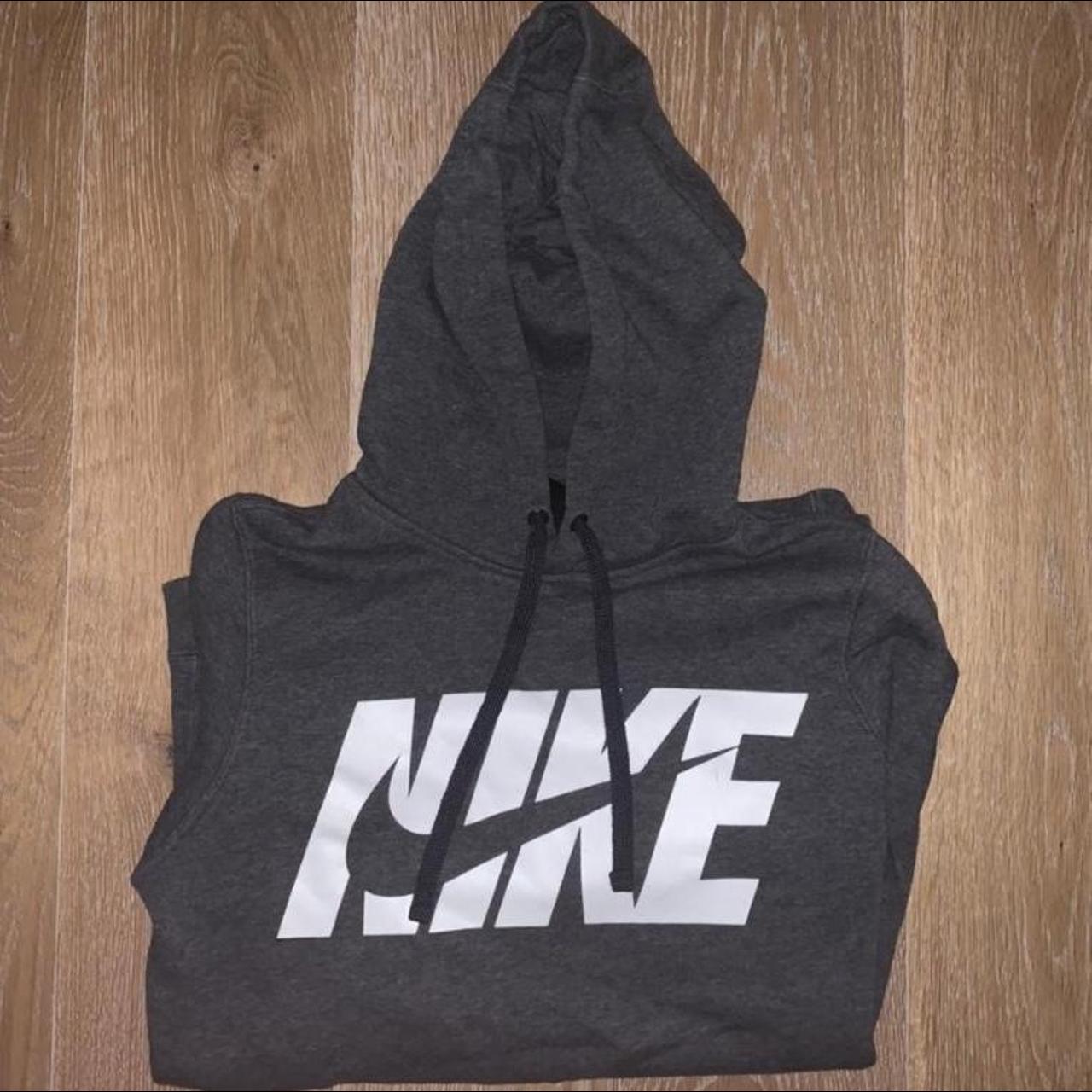 mens grey nike club hoodie