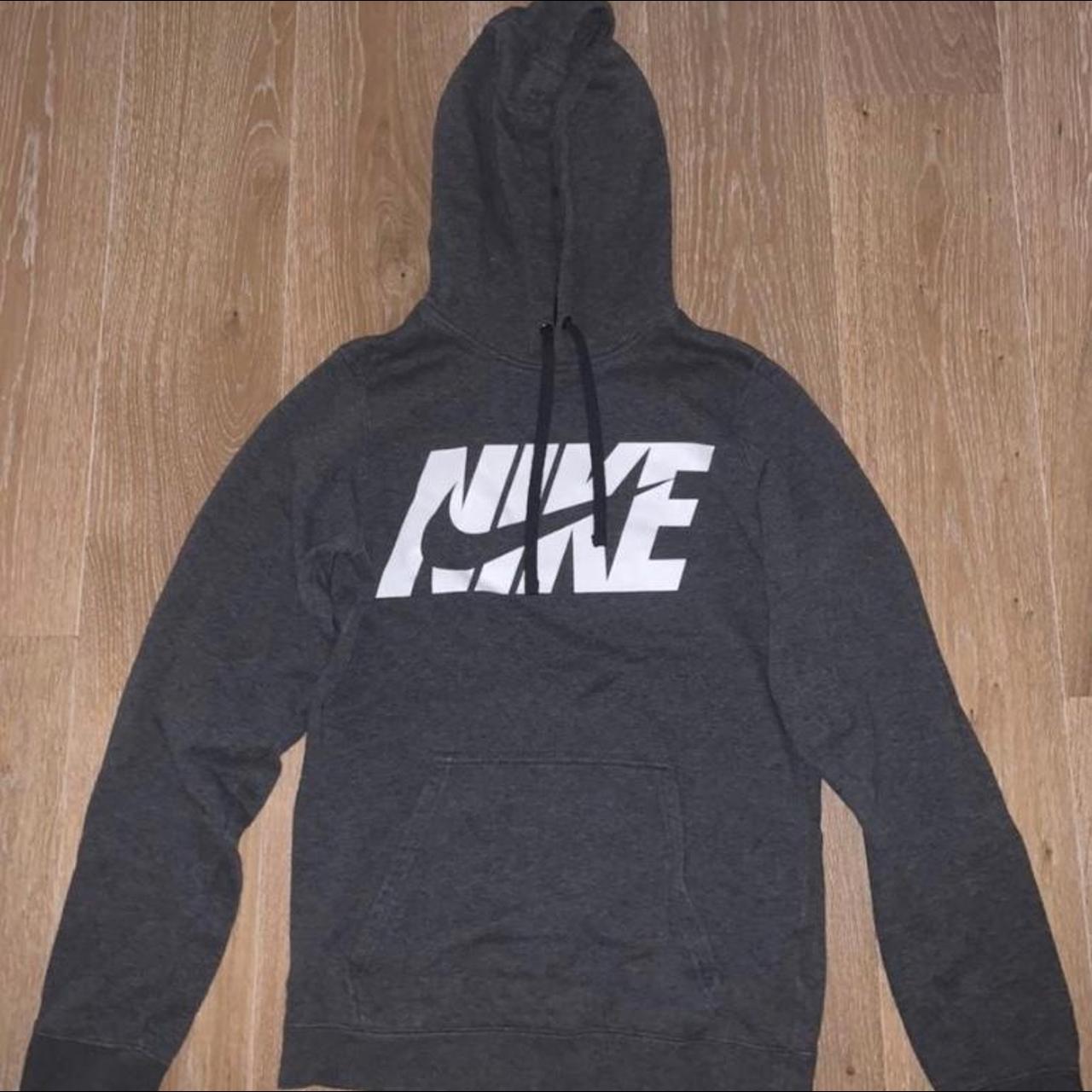 mens grey nike club hoodie
