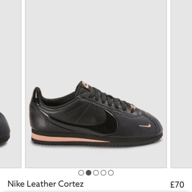 Black and rose gold nike cortez hotsell