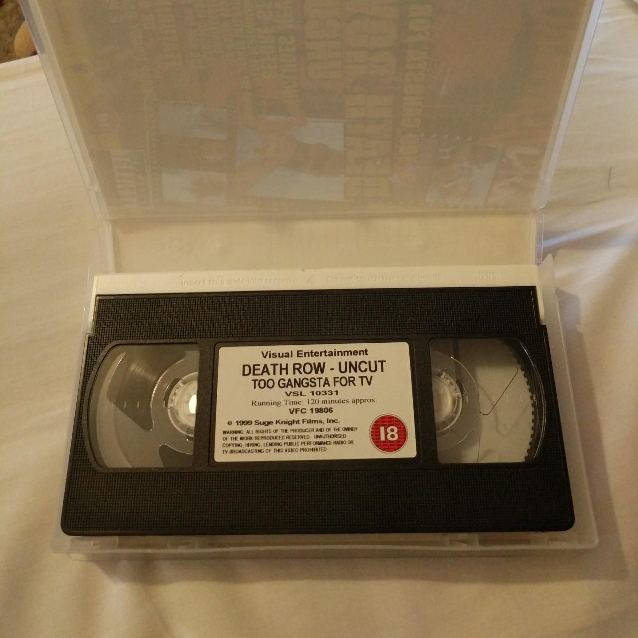 DEATH ROW RECORDS UNCUT TOO GANGSTA FOR TV VHS with... - Depop