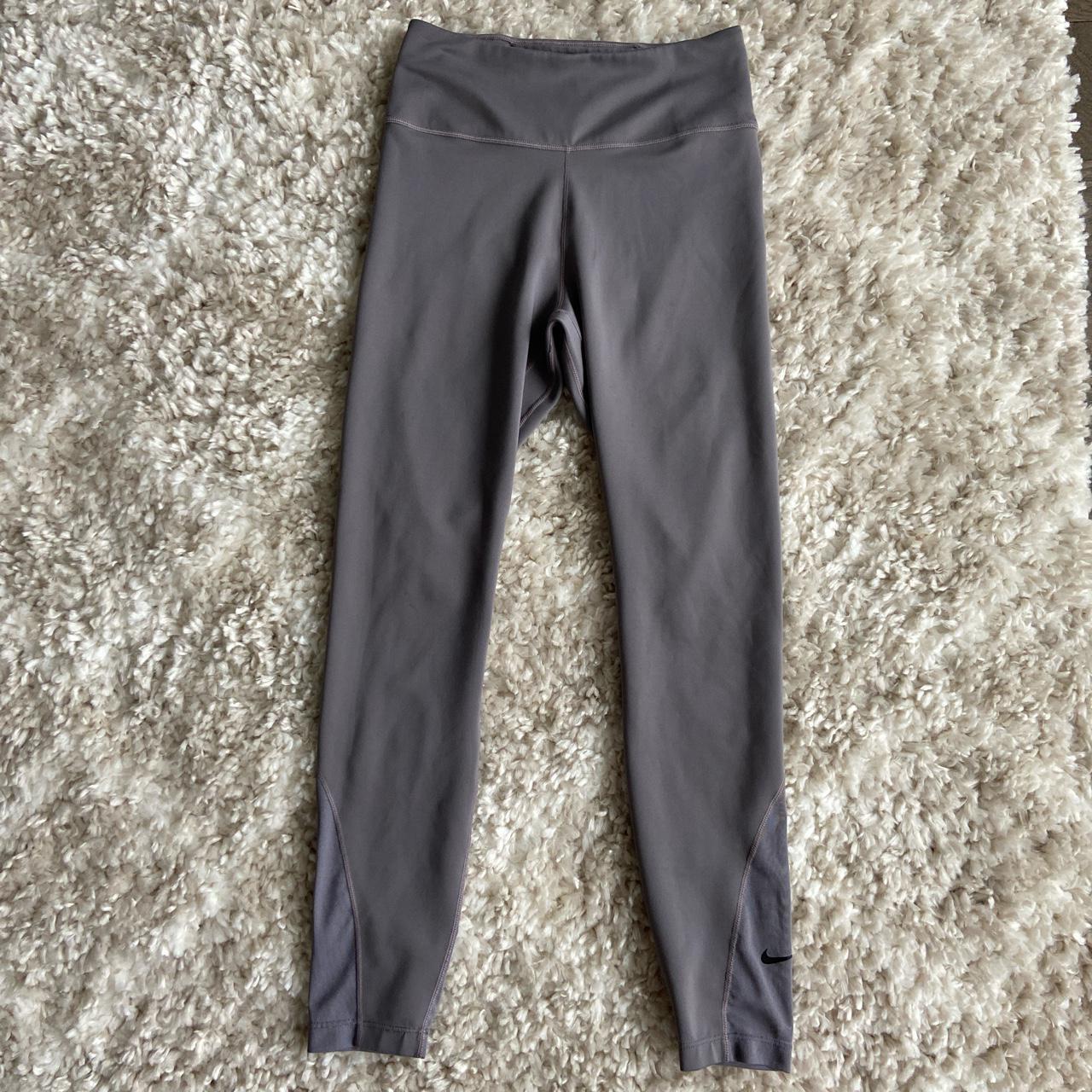 Nike Dri Fit Grey Leggings full length - Depop