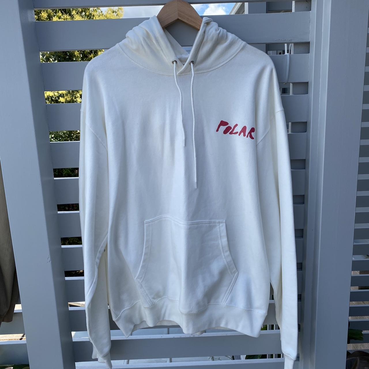 Polar hoodie white Clearance