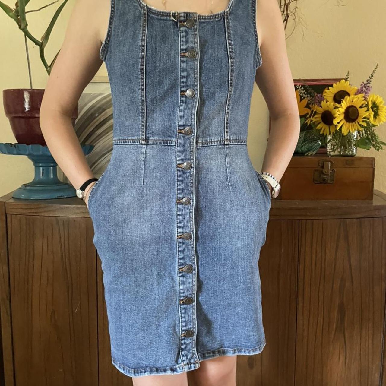 Jordache Women's Blue Dress | Depop